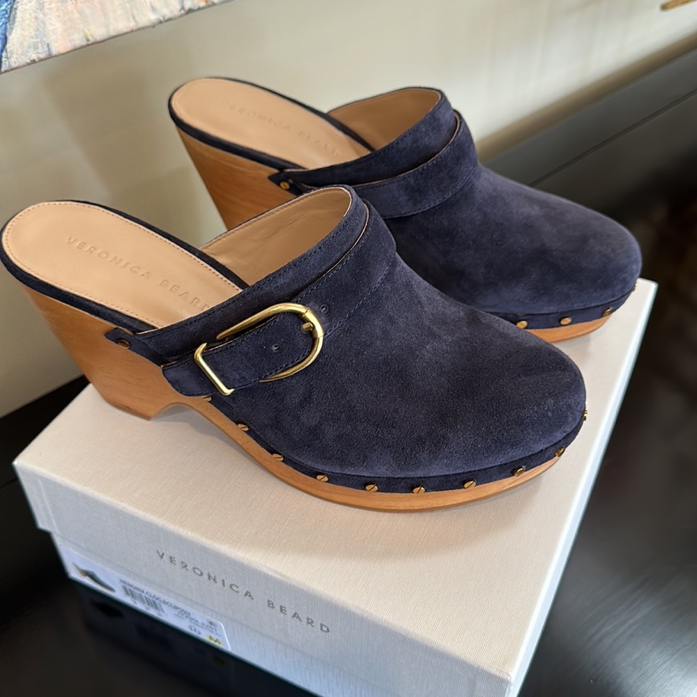 Veronica Beard Hendrix Clog In Eclipse (Navy) - image 4